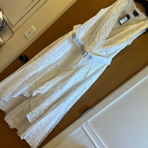 City Chic Dress Lace Magic Ivory xs/14